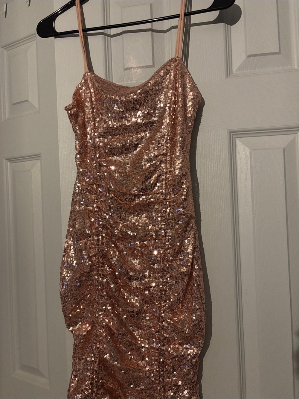 CBR Rose Gold Sequin Mini Dress